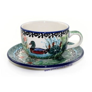 Filiżanka 0,2L + spodek dek. U2734X Kaczor